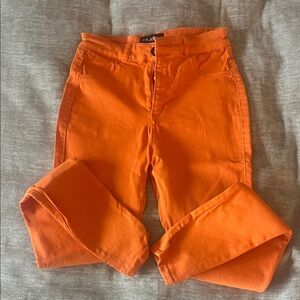 Bright Orange Fit Jeans